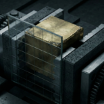 Деньги под «решёткой» как символ заморозки средств из-за AML/комплаенс-проверки при SWIFT-переводе